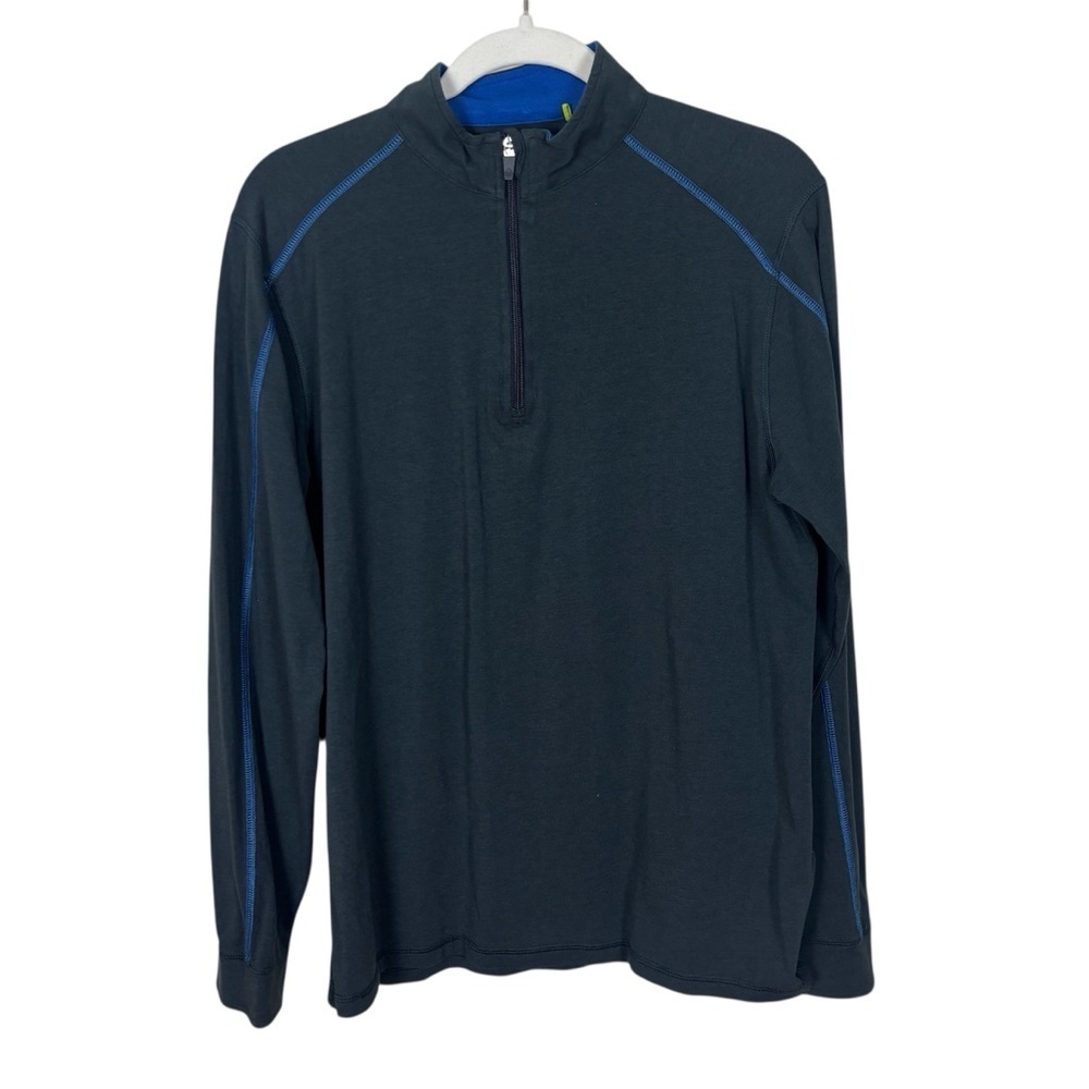 Tasc Bamboo 1/4 Zip Men’s Sz Medium Performance Technology Black Long Sleeve